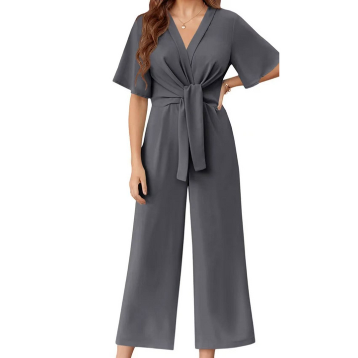 Johanna – Eleganter Jumpsuit mit Bindeknoten