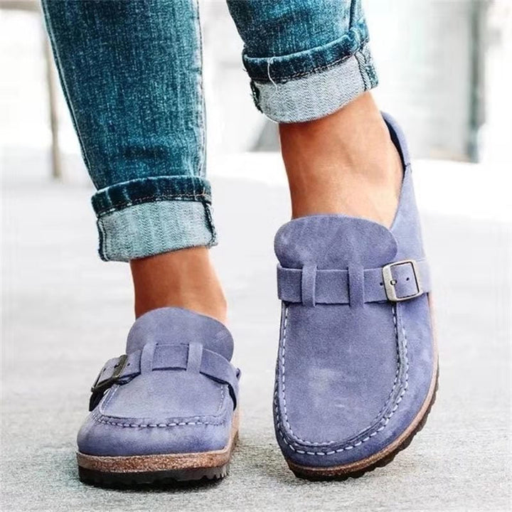 Roswita – Bequeme Slipper mit Schnallendetail